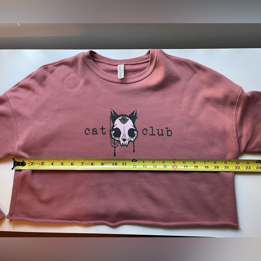 Cat Club Cropped Fleece Pullover - Picture 6 of 7